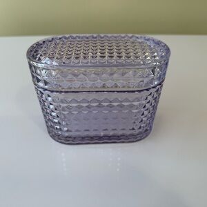 Target Purple Textured Glass Container
